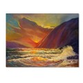 Trademark Fine Art Manor Shadian 'Hawaiian Coastal Sunset' Canvas Art, 18x24 MA0818-C1824GG